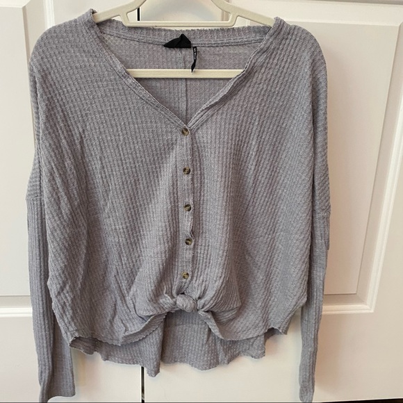 Urban Outfitters Oversized Waffle Sweater - Picture 2 of 3